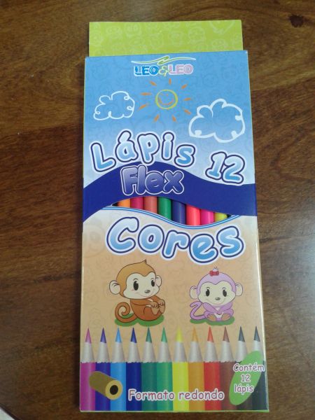 Lápis de Cor Leo Flex 12 cores